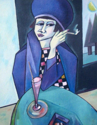 Im Cafe  2007  65 x 85