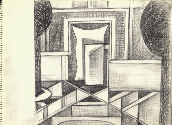 Blatt Nr. 6  2.1967  ( Öl )  Komposition   V.V.238