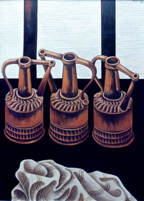 Stillleben mit Kupferkannen  1975    79 x 110  V.V. 87