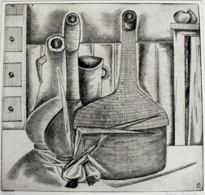 Stillleben mit Flaschen  1960  31 x 30         ( 6 )