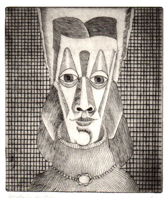 Frauenkopf  1977  14 x 16,5