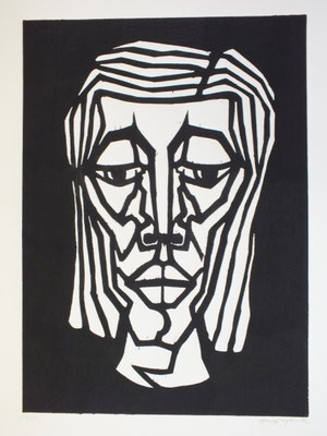 Frauenkopf  1983  40 x 55