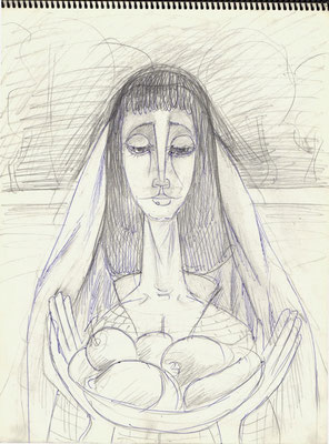 Blatt Nr. 1  1984  ( R )  Frau mit Obstschale  1996  15 - 30