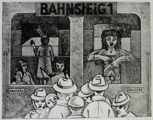 Bahnsteig I  1976  38 x 29,5