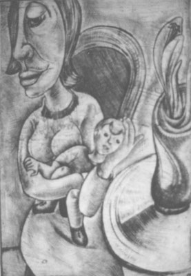 Mutter mit Kind  1960  R.G.V. 63    