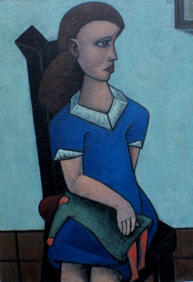 Mädchen mit Puppe  1955  76 x 108