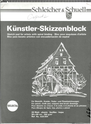 Skizzenblock  191  Datum  1991   13 Blätter