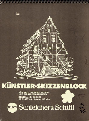 Skizzenblock  164  Datum  1980   15 Blätter