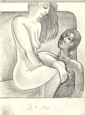 Blatt Nr. 8  1.1973  ( Öl )  Anbetung  1985  17 - 5