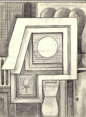 Blatt Nr. 17   5.1972   ( Öl )  Erinnerung  1987  5 - 4