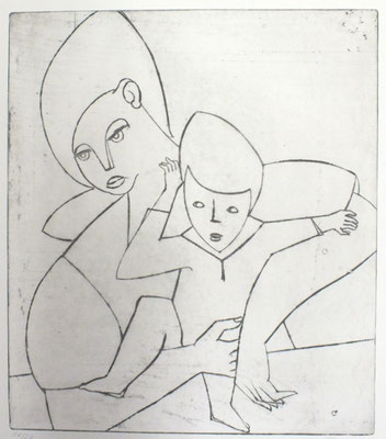 Mutter mit Kind  1956  34 x 40           ( 3 )