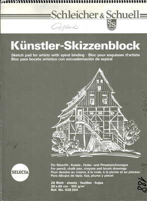 Skizzenblock  188  Datum  1990   22 Blätter