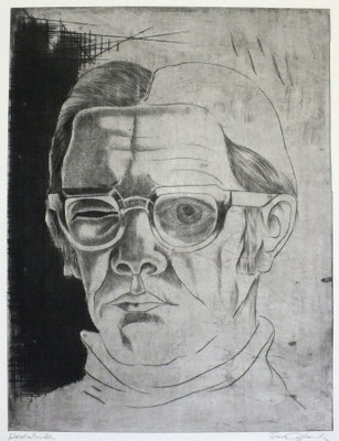 Selbstbildnis  1980  30 x 39,5      ( 1 )