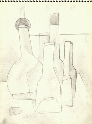 Blatt Nr. 13  1977  ( Öl )  Flaschen  1977  8 - 7