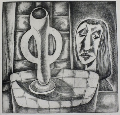 Blick ins Fenster  1960  30,5 x 30   ( 1 )