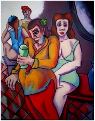 Bacchanal  2005  84 x 110