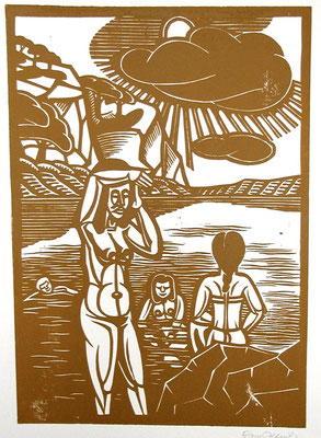 badende  1984  40 x 55