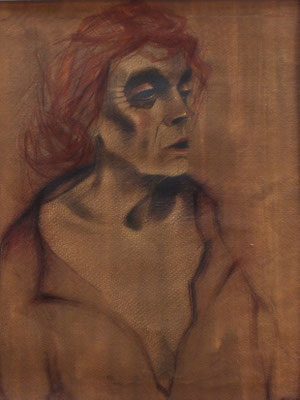 Studie ( Frau Voges )  1948  32 x 40 ( Aquarell )