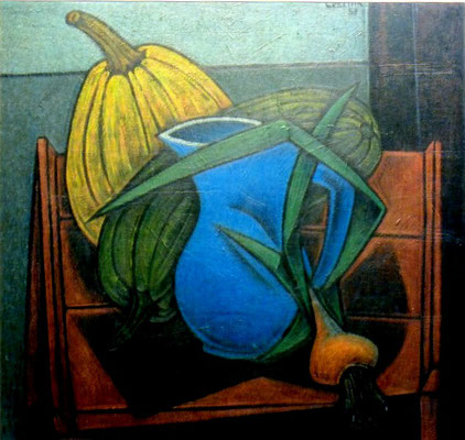 Stillleben mit Kürbisse  1958    78 x 80  V.V. 27  
