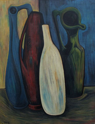 Stillleben mit Vasen  1962  68 x 87
