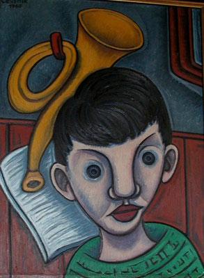Junge mit Trompete  1960  57 x 78