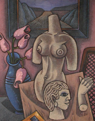 Stillleben mit Torso  1982  80 x 100