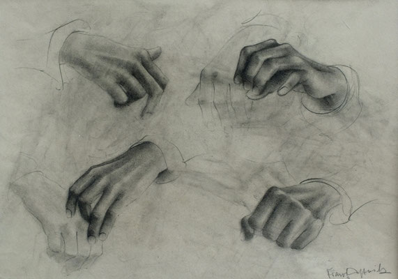 Studie Hände II  1948  43 x 31 ( Blei )