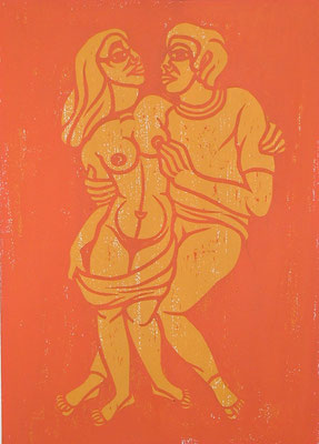 Junges Paar  1986  40 x 55