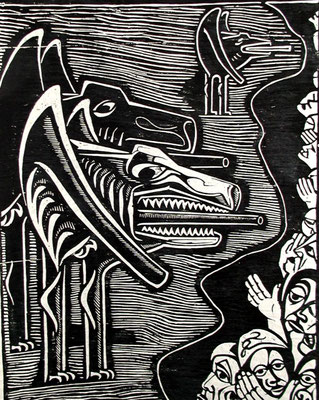 Der Krieg ( Bedrohung )  1978  59 x 78