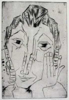 Frauenkopf  1965  26,5 x 39