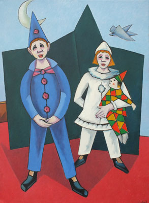 Kinder Clowns   2005  70 x 96  