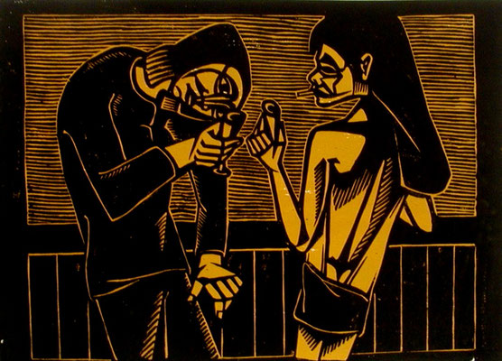 Nächtlicher Trunk  1982  56 x 42