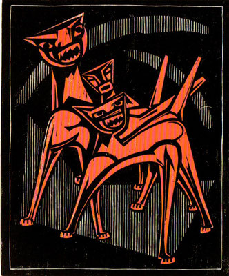 Höllenhunde  1982    45 x 61  H.G.V. 19
