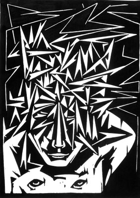 Dornenmann  1966  45 x 60            Platte vorhanden