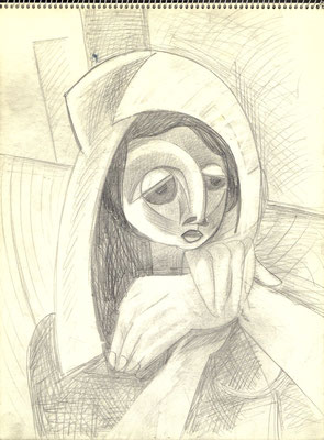 Blatt Nr. 3  2.1970  ( R )  Lesende  1954  K - 5,  ( Öl )  Lesende  2009  24 - 8