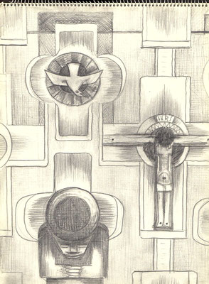 Blatt Nr.11  11.1968  ( R )  Gebet  1976   7 - 29  ( Öl )  Gebet  V.V.204