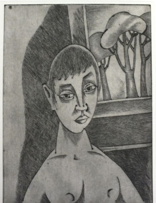Halbakt am Fenster  1983  29,5 x 39,5         ( 3 )