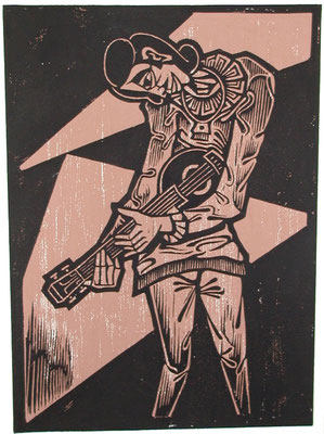 Gitarrenspieler  1984  40 x 55