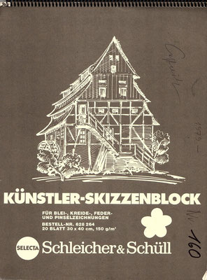 Skizzenblock  160  Datum  1979   18 Blätter