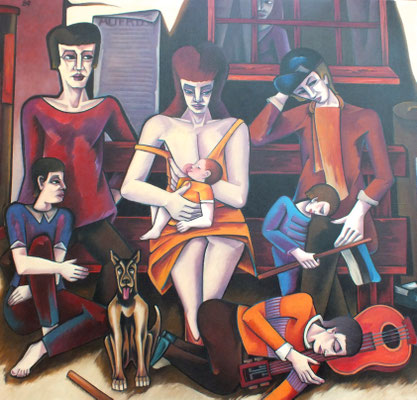Flüchtlinge  1980  145 x 135