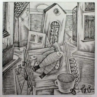 Fischmarkt II  1960  30 x 30        ( 1 )