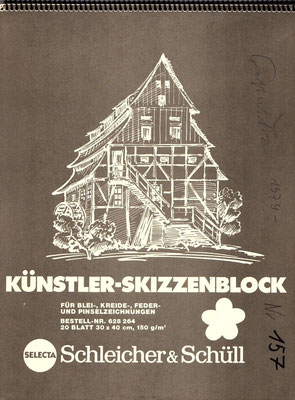 Skizzenblock  157  Datum  1979   14 Blätter