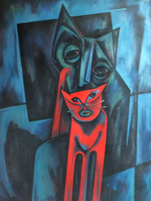 Rote Katze  1968    81 x 104  V.V. 150d