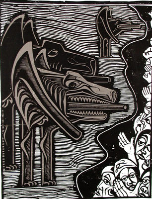 Der Krieg ( Bedrohung )  1978  59 x 78