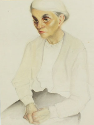 Frau Schumacher  1948  30 x 40,5 ( Aquarell )