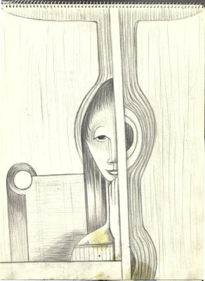 Blatt Nr. 18  10.1970  ( R )  Mädchen am Fenster  1969  10 - 41  ( 2xÖl )  Mä. am Fenst. I + II 1970  V.V.39,  V.V.32-3    