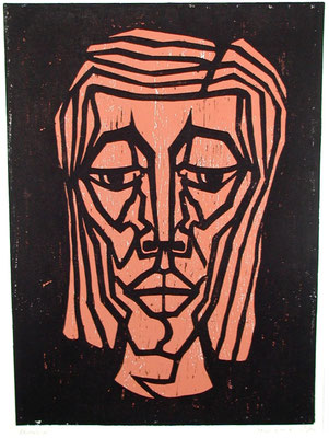 Frauenkopf  1983  40 x 55