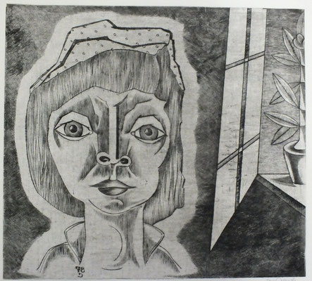 Frau am Fenster  1978  44,5 x 40,5      ( 4 )