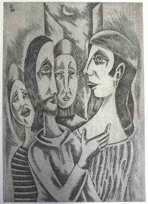 Christus und Magdalena  1990  40 x 56,5      ( 4 )
