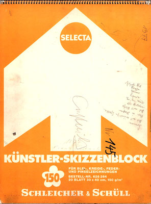 Skizzenblock  145  Datum  1977   21 Blätter
